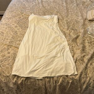 White mini dress